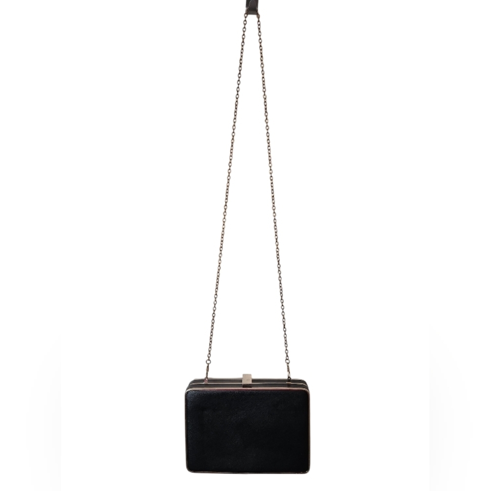 Cara New York Black Geometric Textured Clutch Crossbody - Picture 2 of 14